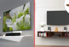 بهترین میز تلویزیون دیواری خانه کوچک؛ طراحی فضای کم